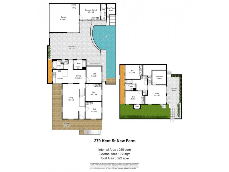 279 Kent Street, Teneriffe QLD 4005 Floorplan