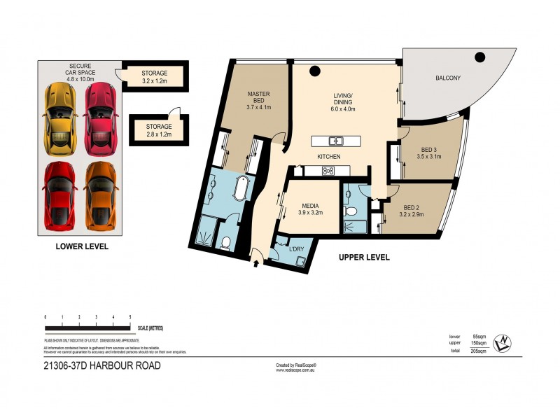 21306/37D Harbour Road, Hamilton QLD 4007 Floorplan
