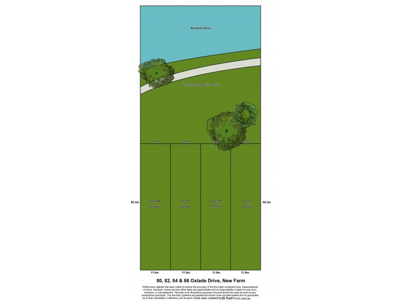 80,82,84 and 86 Oxlade Drive, New Farm QLD 4005 Floorplan