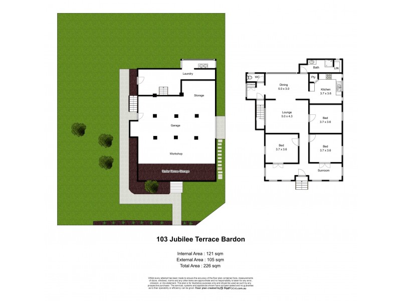 103 Jubilee Terrace, Bardon QLD 4065 Floorplan