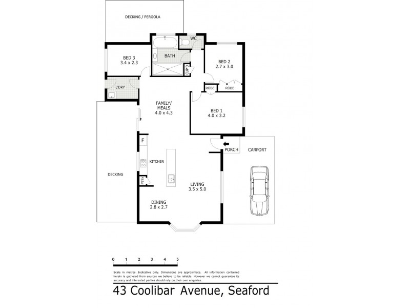 43 Coolibar Avenue, Seaford VIC 3198 Floorplan
