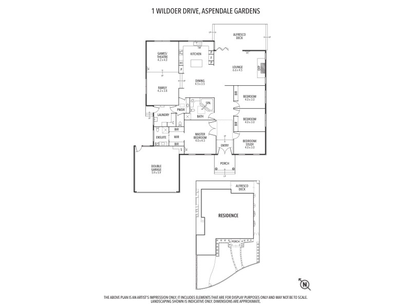 1 Wildoer Drive, Aspendale Gardens VIC 3195 Floorplan