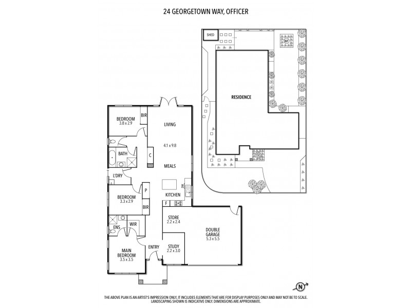 24 Georgetown Way, Officer VIC 3809 Floorplan
