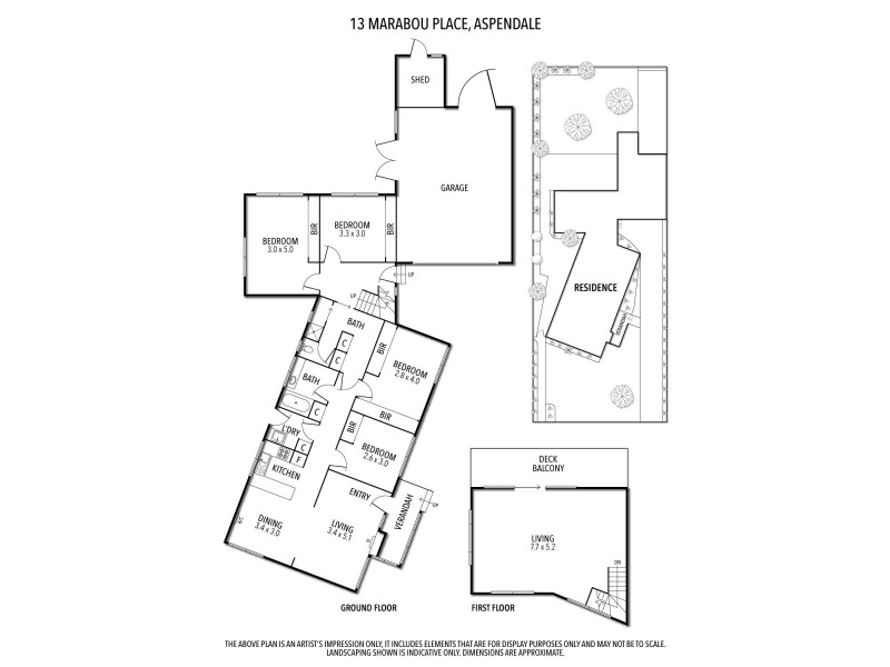 13 Marabou Place, Aspendale VIC 3195 Floorplan