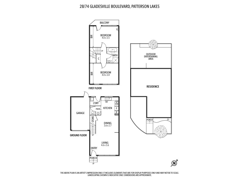 28/74 Gladesville Boulevard, Patterson Lakes VIC 3197 Floorplan