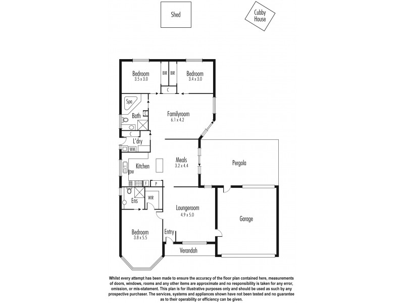 8 Monique Crt, Aspendale Gardens VIC 3195 Floorplan