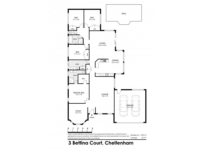 3 Bettina Crt, Cheltenham VIC 3192 Floorplan