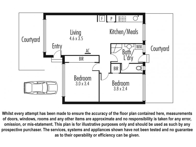 2/6 Olive Grove, Parkdale VIC 3195 Floorplan