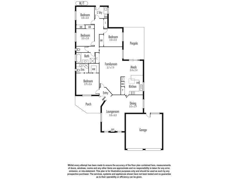4 Hickman Avenue, Aspendale Gardens VIC 3195 Floorplan