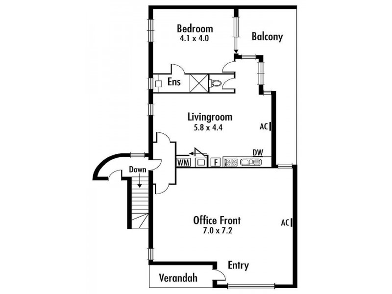 1/115a Nepean Highway, Aspendale VIC 3195 Floorplan
