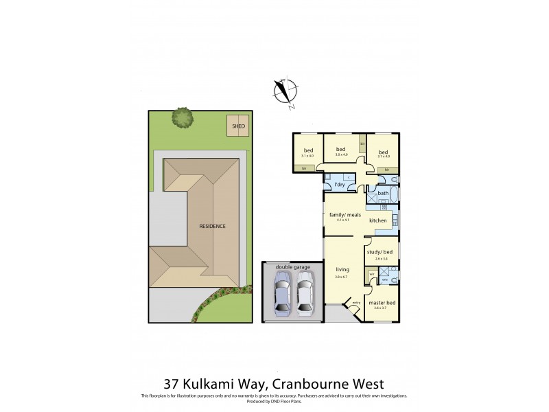37 Kulkami Way, Cranbourne West VIC 3977 Floorplan