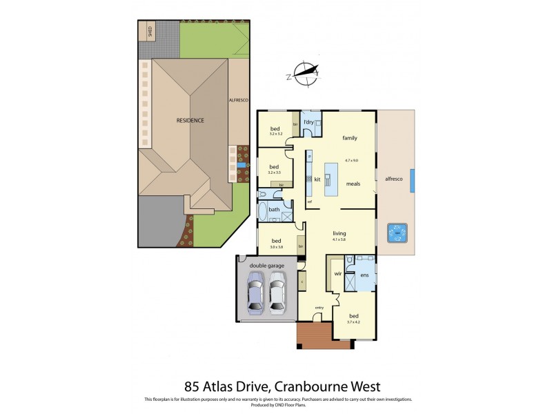 85 Atlas Drive, Cranbourne West VIC 3977 Floorplan