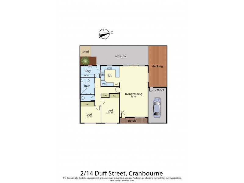 2/14 Duff Street, Cranbourne VIC 3977 Floorplan