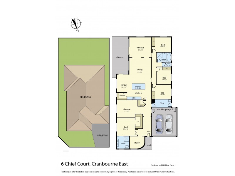 6 Chief Court, Cranbourne East VIC 3977 Floorplan