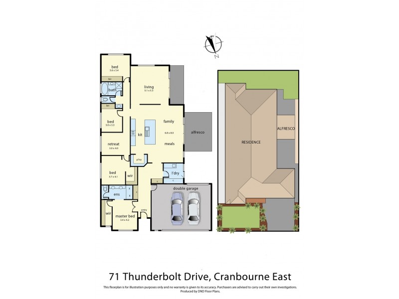 71 Thunderbolt Drive, Cranbourne East VIC 3977 Floorplan