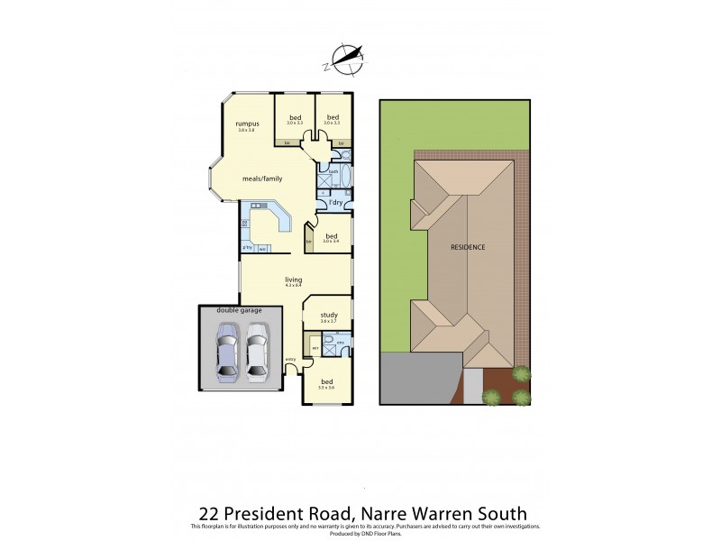 22 President Road, Narre Warren South VIC 3805 Floorplan