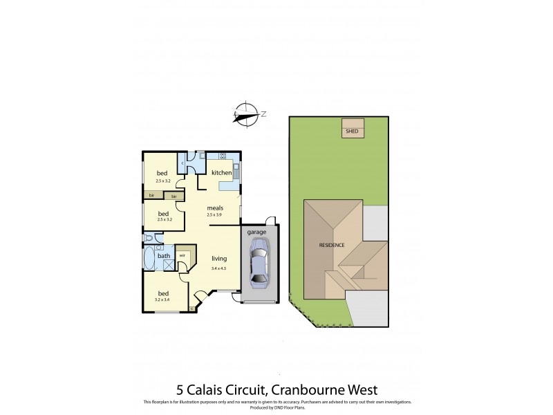 5 Calais Circuit, Cranbourne West VIC 3977 Floorplan