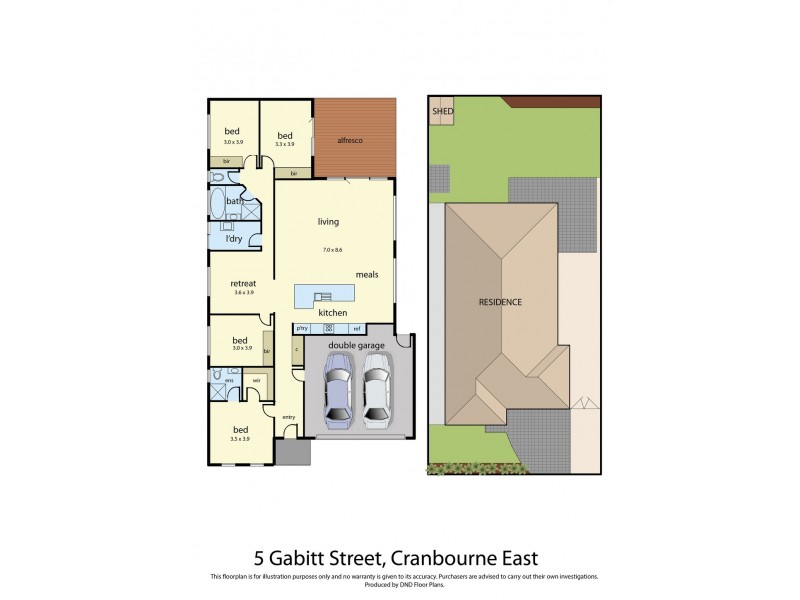 5 Gabitt Street, Cranbourne East VIC 3977 Floorplan