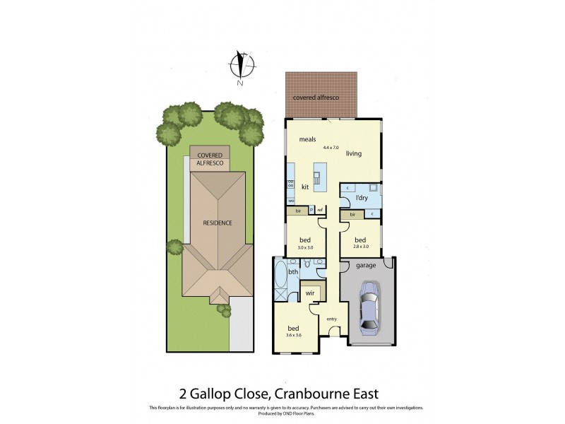 2 Gallop Close, Cranbourne East VIC 3977 Floorplan