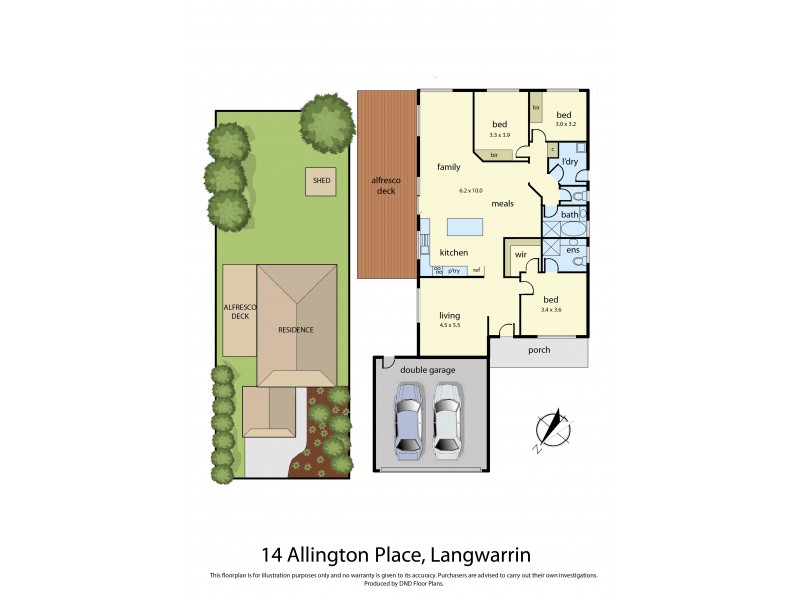 14 Allington Place, Langwarrin VIC 3910 Floorplan