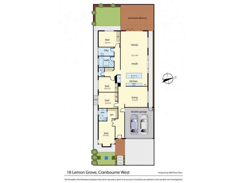 18 Lemon Grove, Cranbourne West VIC 3977 Floorplan