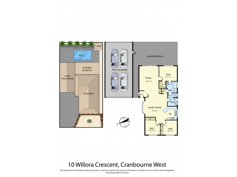 10 Willora Crescent, Cranbourne West VIC 3977 Floorplan