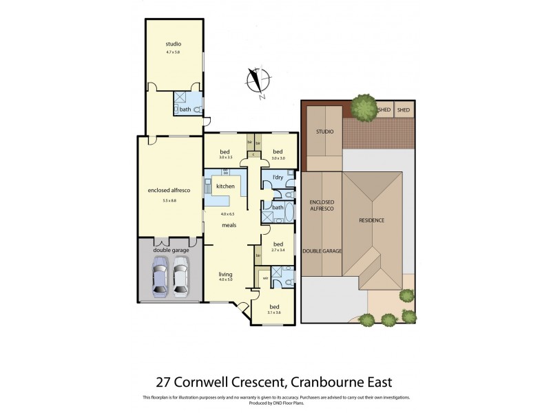 27 Cornwell Crescent, Cranbourne East VIC 3977 Floorplan