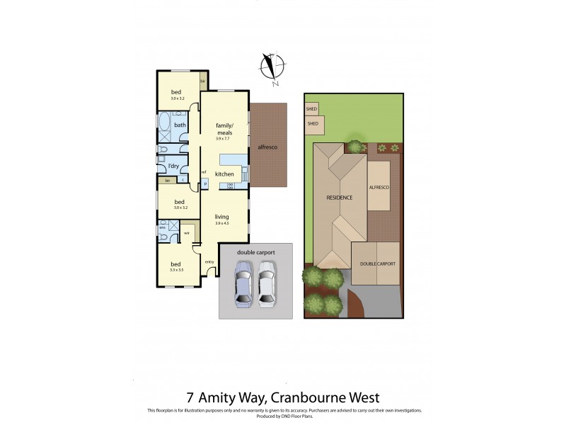 7 Amity Way, Cranbourne West VIC 3977 Floorplan