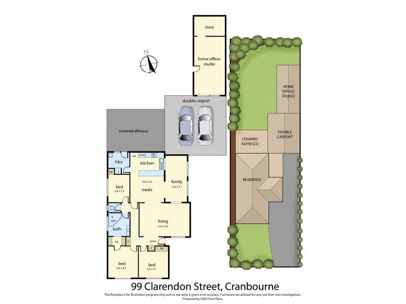 99 Clarendon Street, Cranbourne VIC 3977 Floorplan