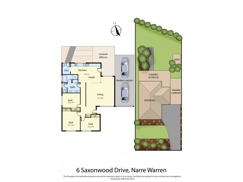 6 Saxonwood Drive, Narre Warren VIC 3805 Floorplan