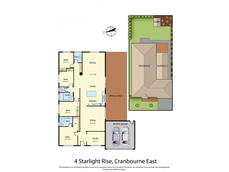 4 Starlight Rise, Cranbourne East VIC 3977 Floorplan