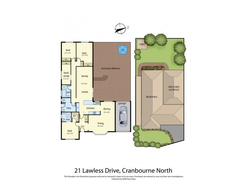21 Lawless Drive, Cranbourne North VIC 3977 Floorplan