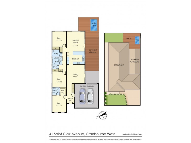 41 St Clair Avenue, Cranbourne West VIC 3977 Floorplan
