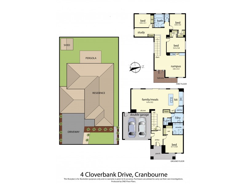 4 Cloverbank Drive, Cranbourne East VIC 3977 Floorplan