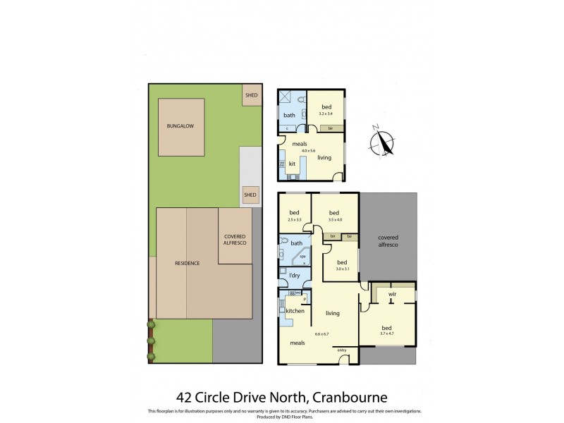 42 Circle Drive North, Cranbourne VIC 3977 Floorplan