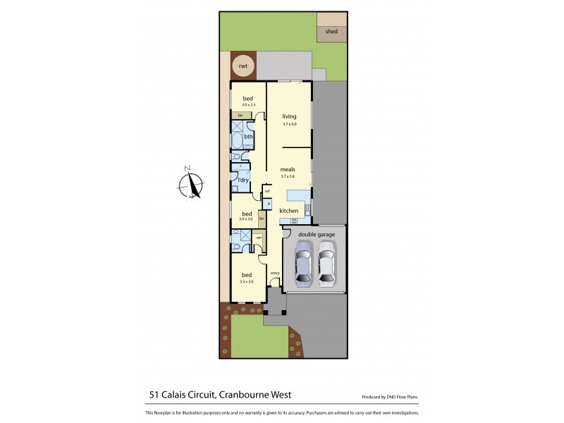 51 Calais Circuit, Cranbourne West VIC 3977 Floorplan