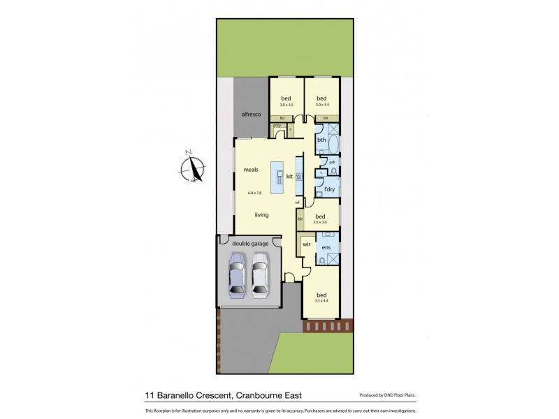11 Baranello Crescent, Cranbourne East VIC 3977 Floorplan