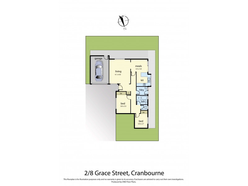 2/8 Grace Street, Cranbourne VIC 3977 Floorplan