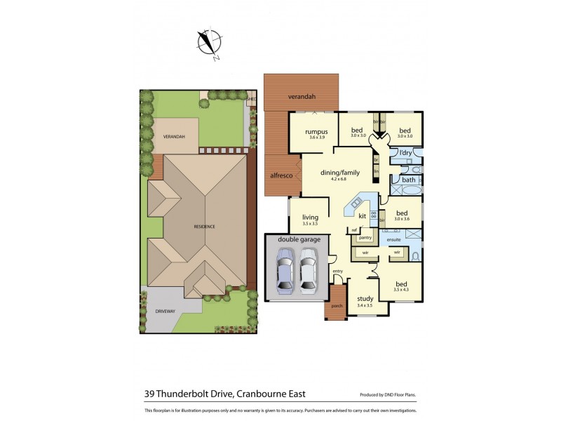 39 Thunderbolt Drive, Cranbourne East VIC 3977 Floorplan