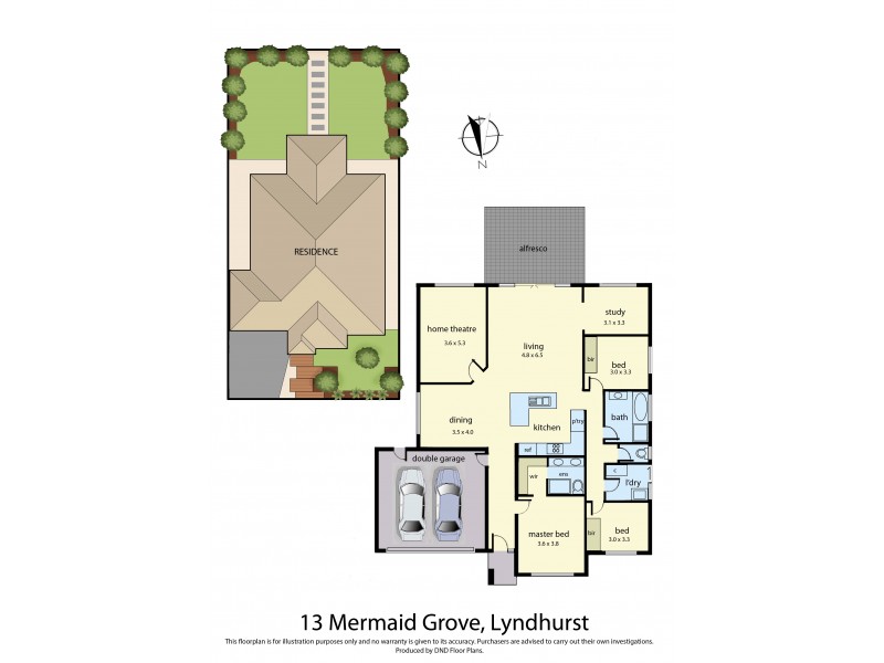 13 Mermaid Grove, Lyndhurst VIC 3975 Floorplan
