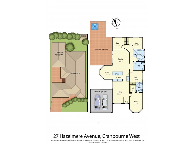 27 Hazelmere Avenue, Cranbourne West VIC 3977 Floorplan