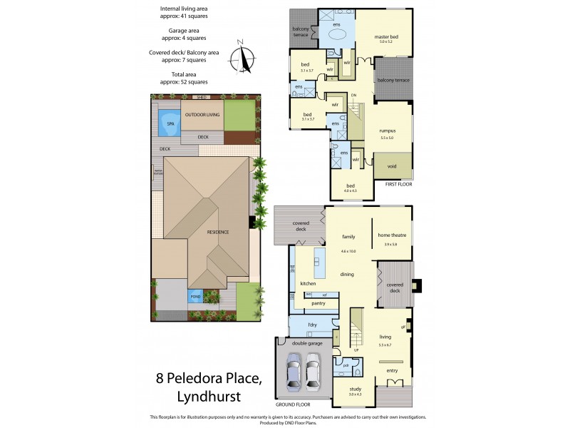 8 Peledora Place, Lyndhurst VIC 3975 Floorplan