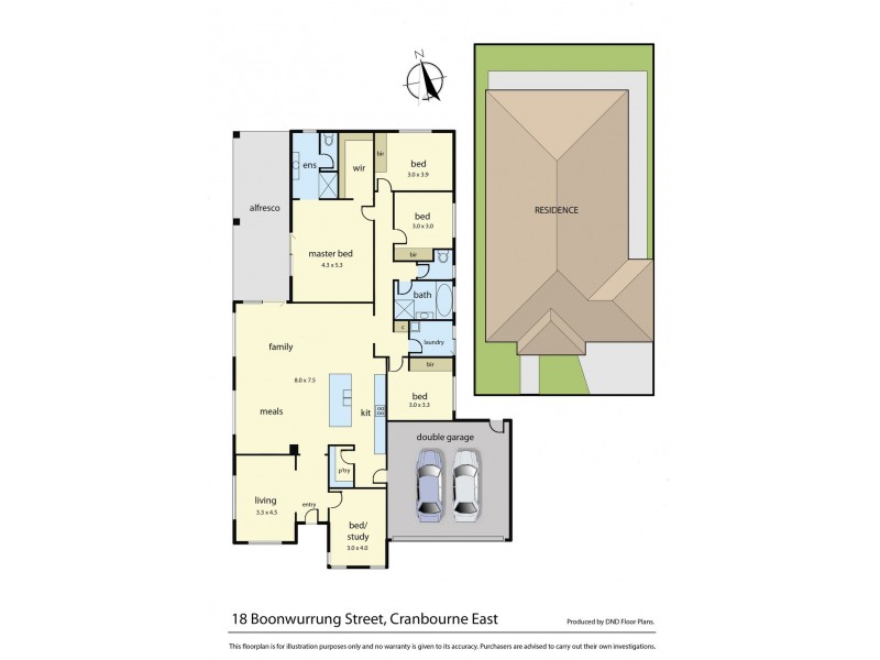 18 Boonwurrung Street, Cranbourne East VIC 3977 Floorplan