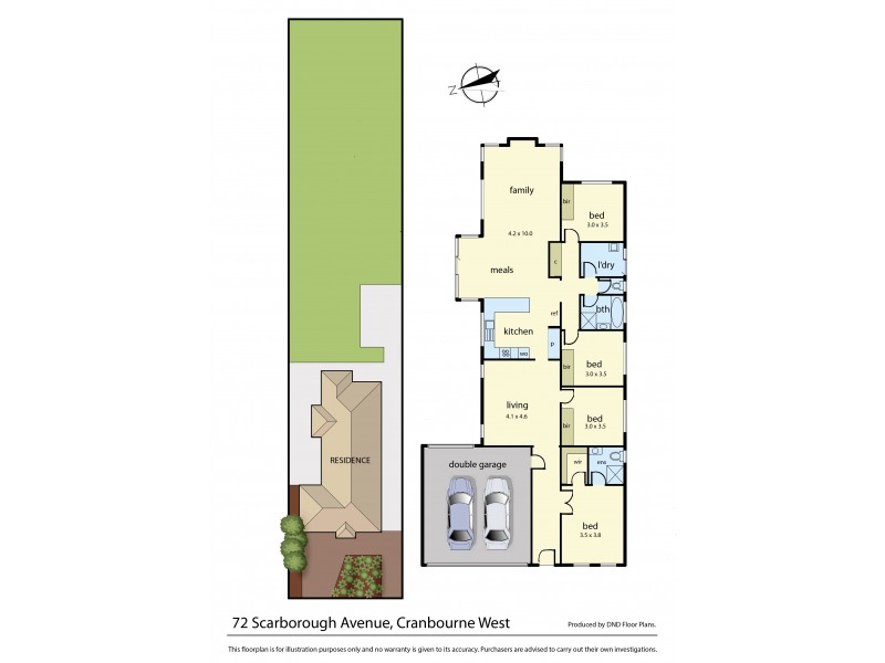 72 Scarborough Avenue, Cranbourne West VIC 3977 Floorplan