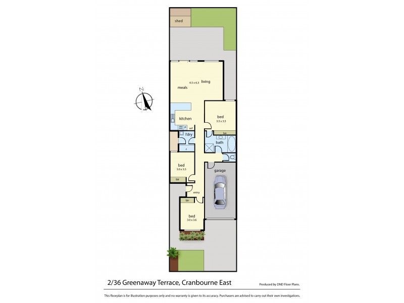 2/36 Greenaway Terrace, Cranbourne East VIC 3977 Floorplan