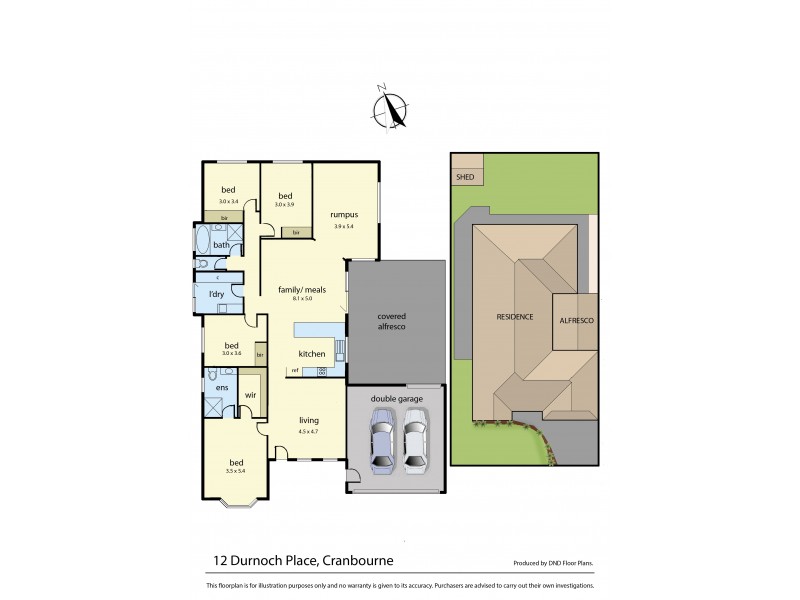 12 Durnoch Place, Cranbourne VIC 3977 Floorplan