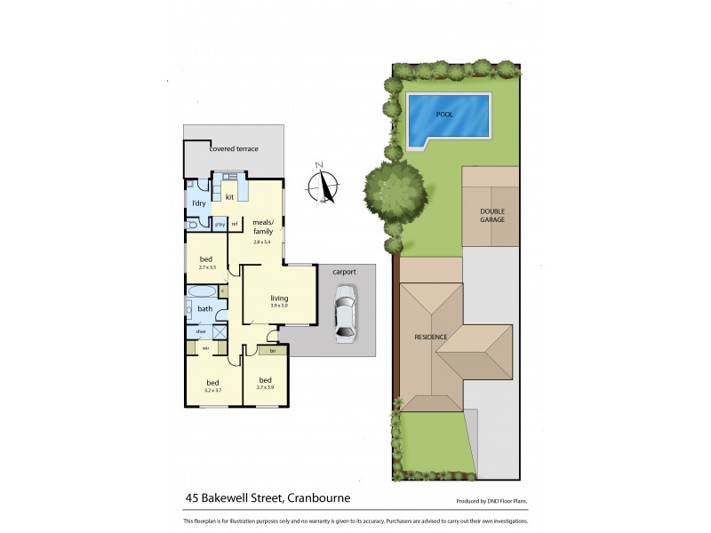 45 Bakewell Street, Cranbourne VIC 3977 Floorplan