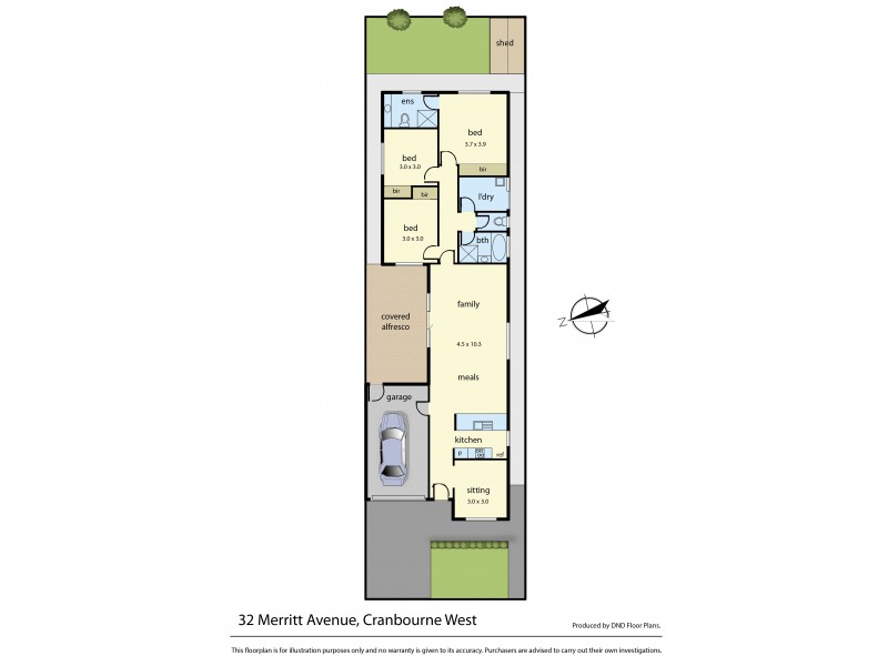 32 Merritt Avenue, Cranbourne West VIC 3977 Floorplan