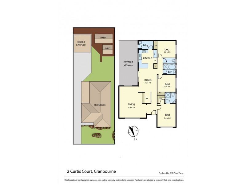 2 Curtis Court, Cranbourne VIC 3977 Floorplan
