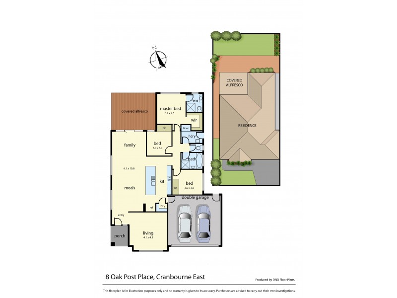 8 Oak Post Place, Cranbourne East VIC 3977 Floorplan